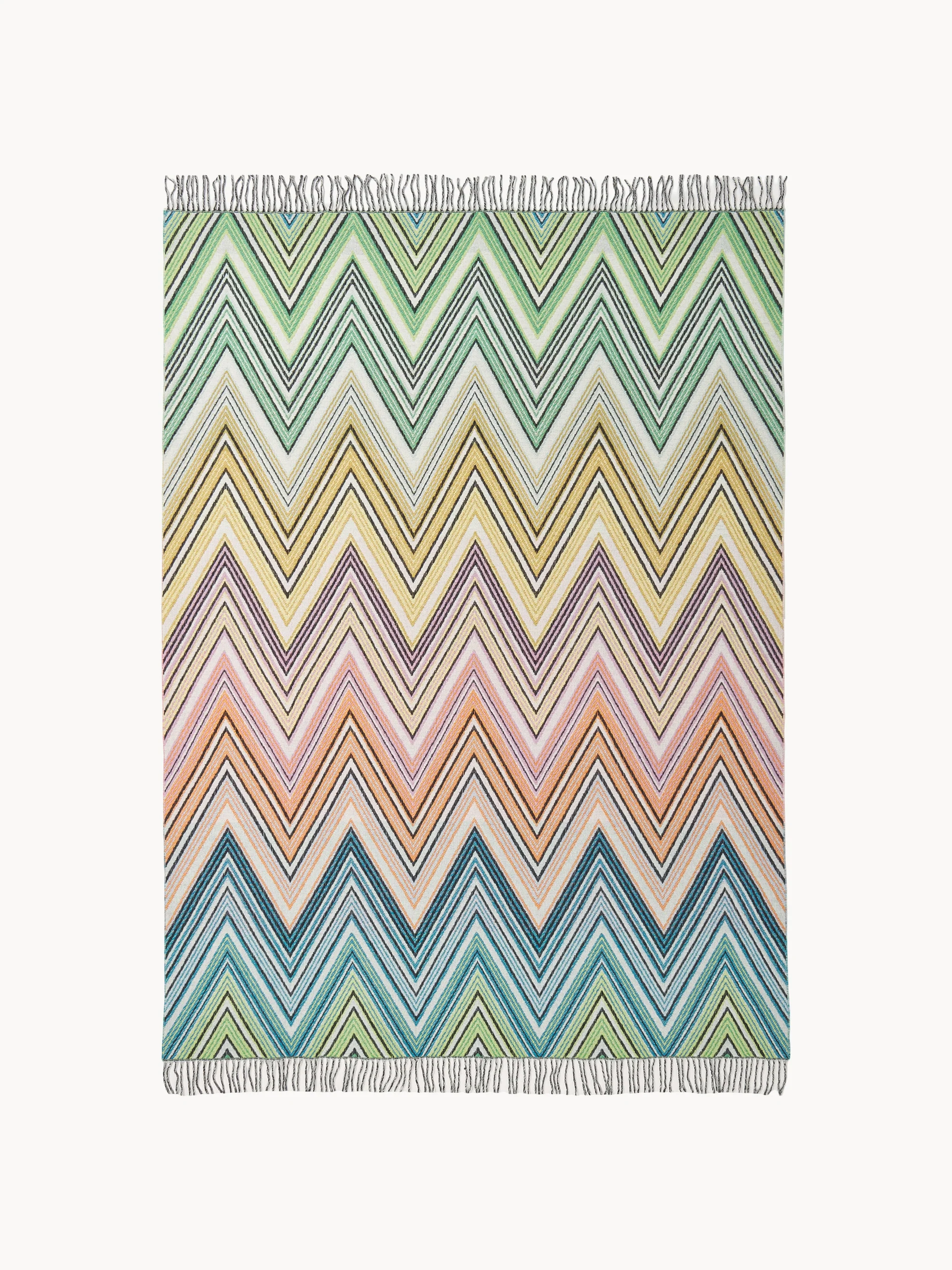 Woll-Plaid Plume mit Fransen