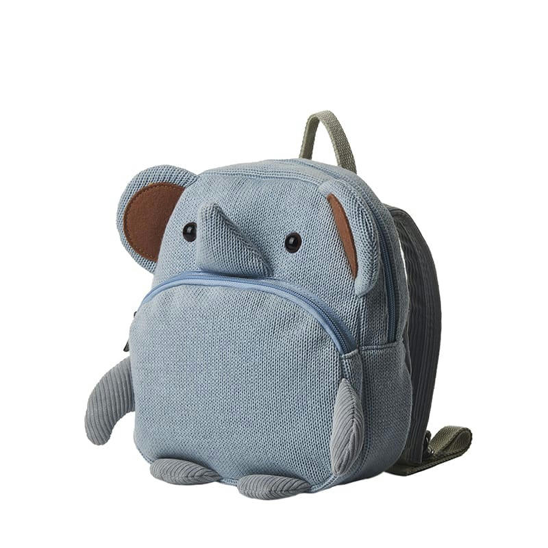 MOCHILAS - Sac à dos 100% coton rhino bleu