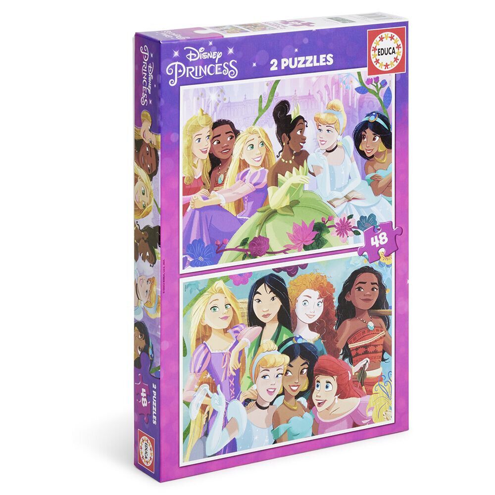 Puzzle enfant 48 pièces princesses Disney x2