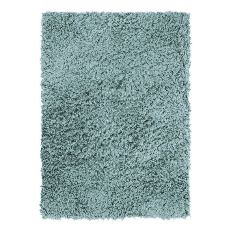 AUTHENTIK - Tapis tout doux fausse fourrure bleu clair 160x230
