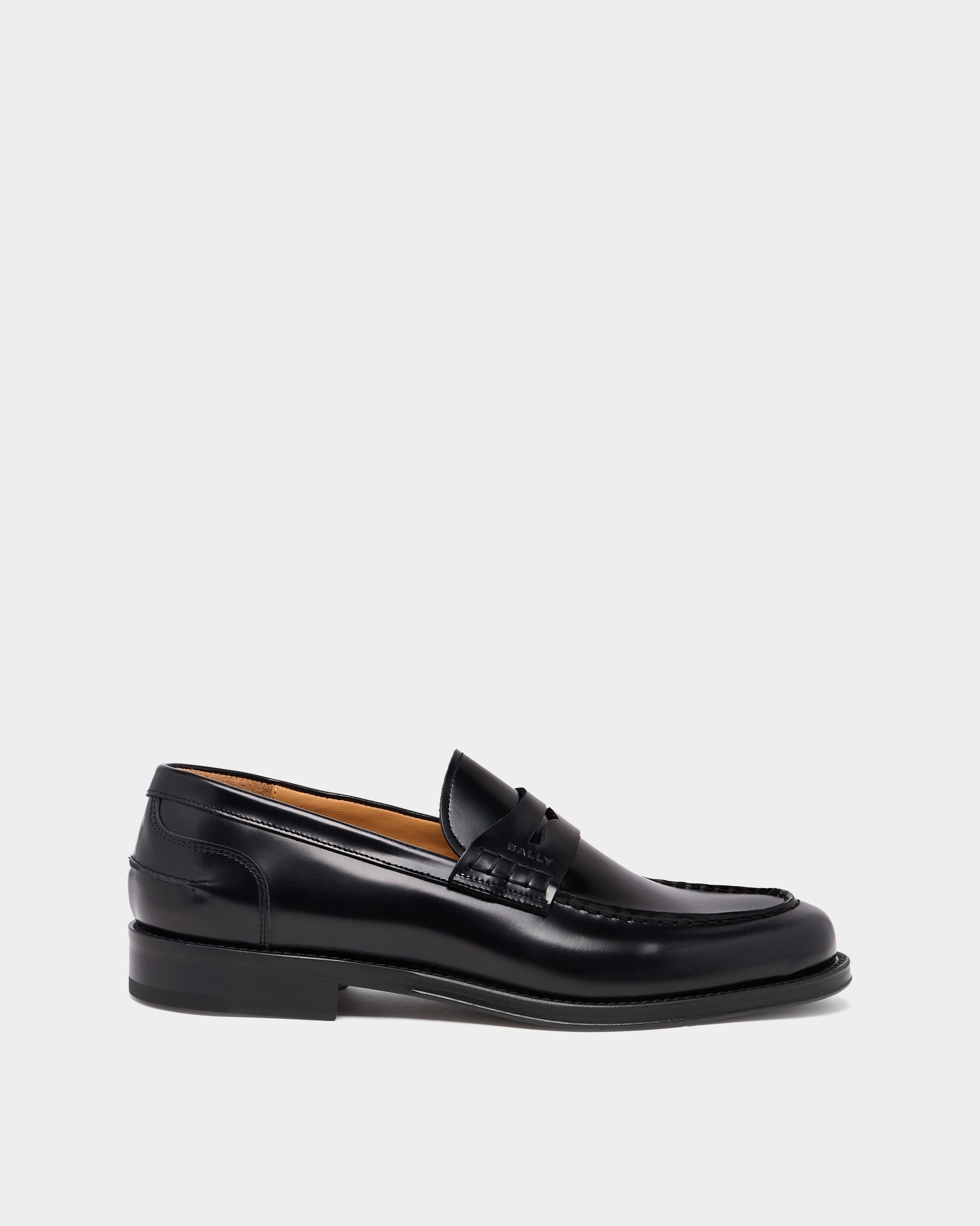 Flair Loafer aus gebürstetem Leder in Schwarz