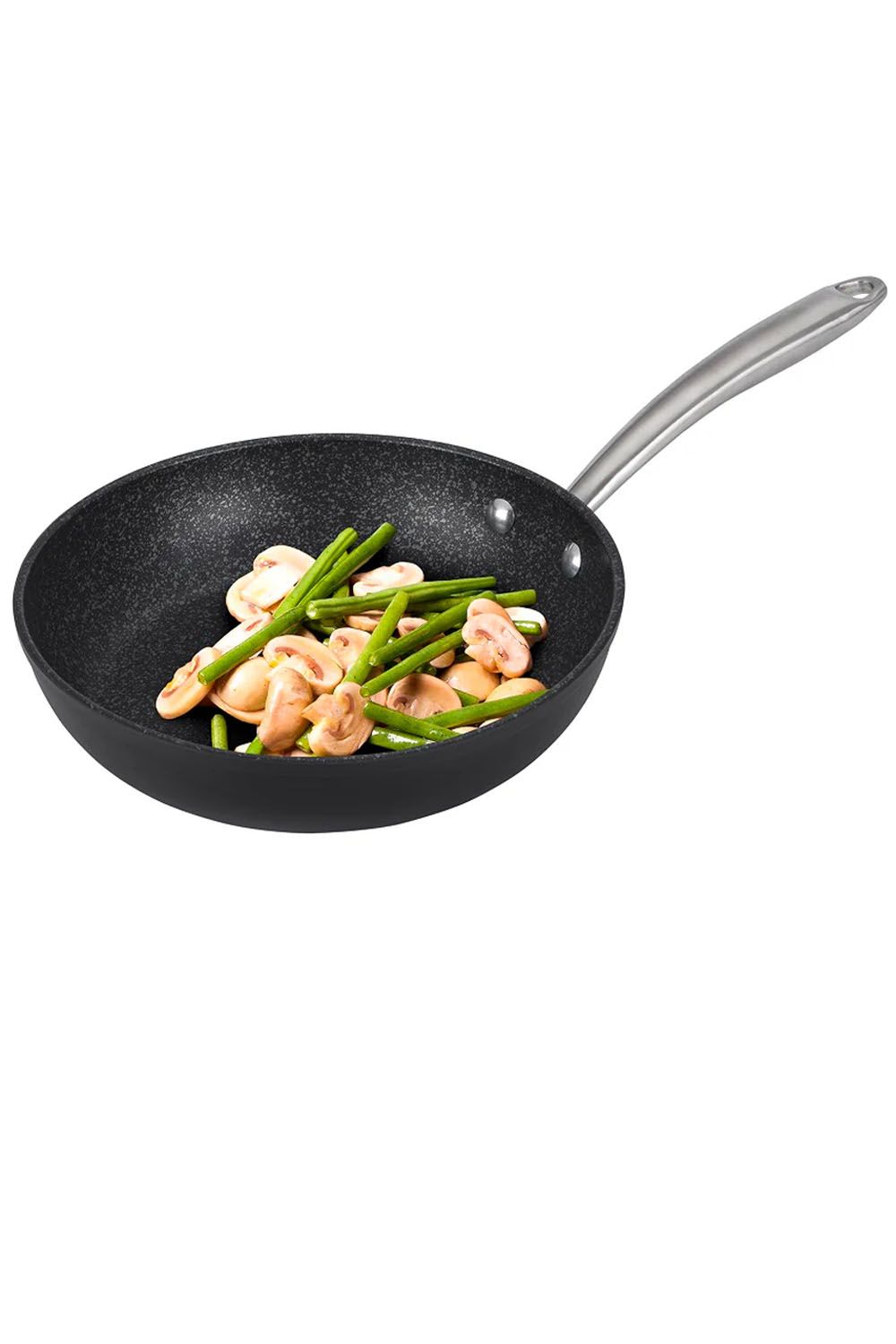 Meyer Prestige Scratch Guard Non Stick Frying Pan 21cm & 25cm Set - Black