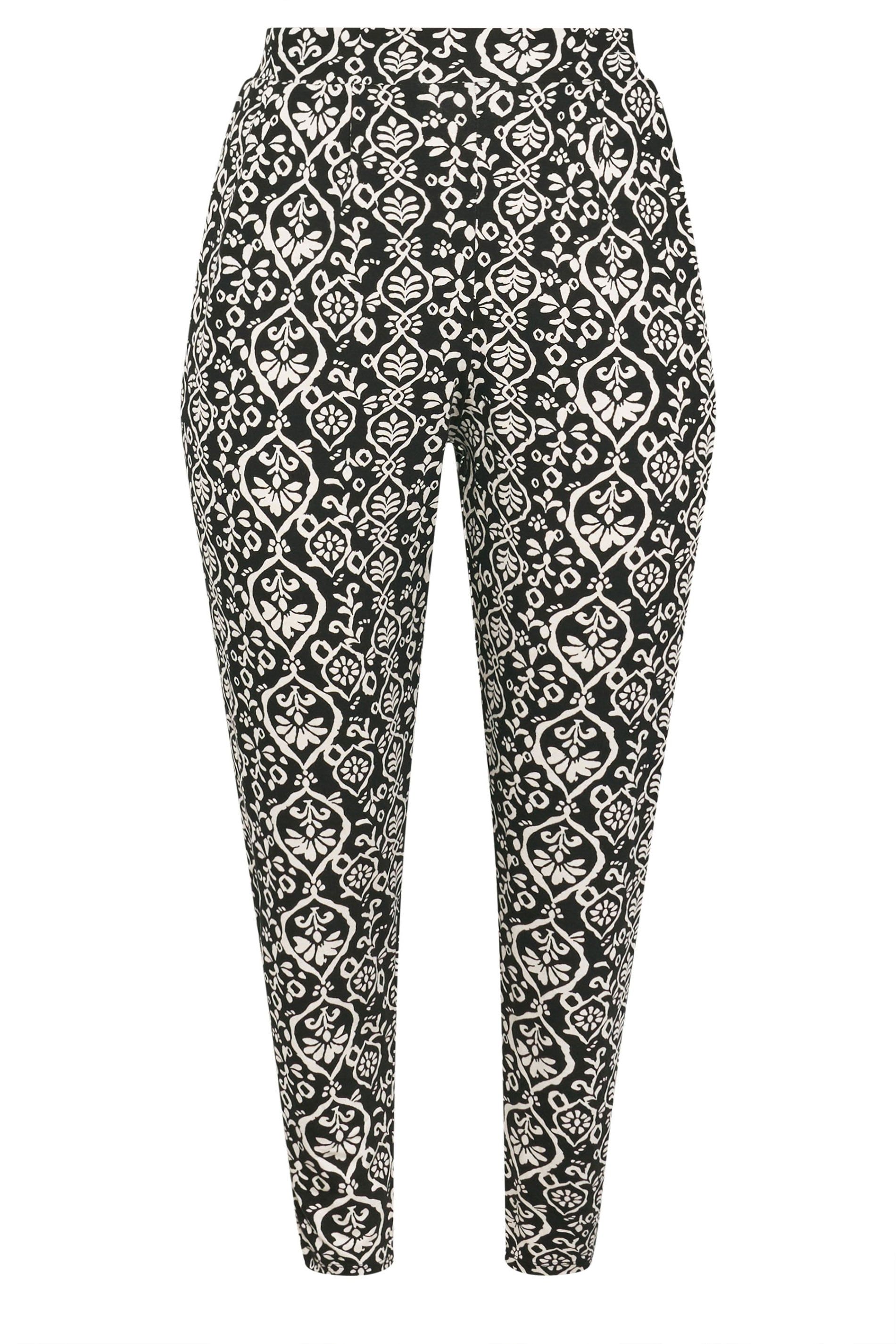 Yours Ikat Print Harem Trousers