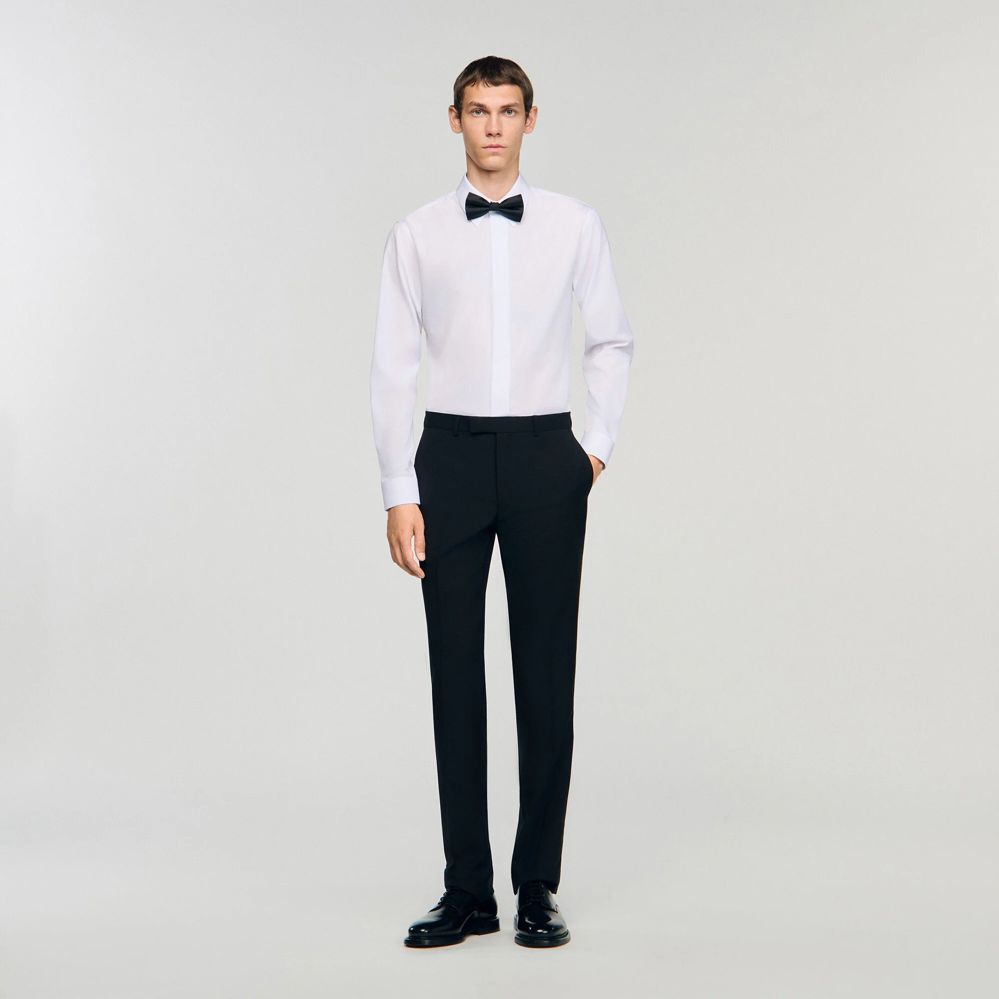 Pantalon détails satinés