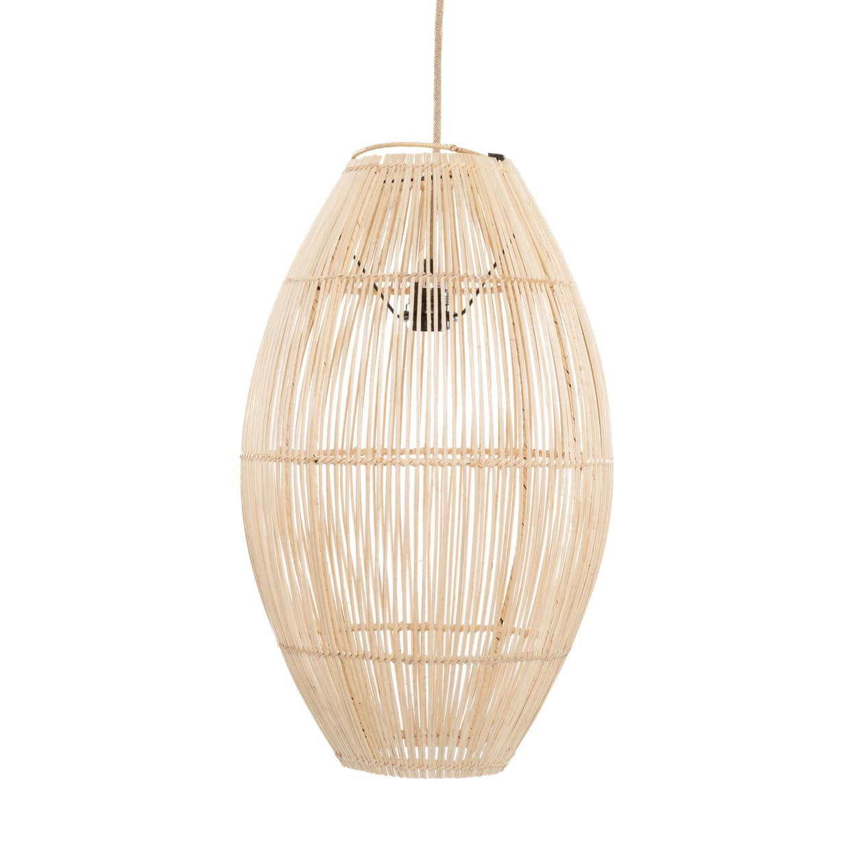 ZURI - Abat-jour en rotin naturel 59x35