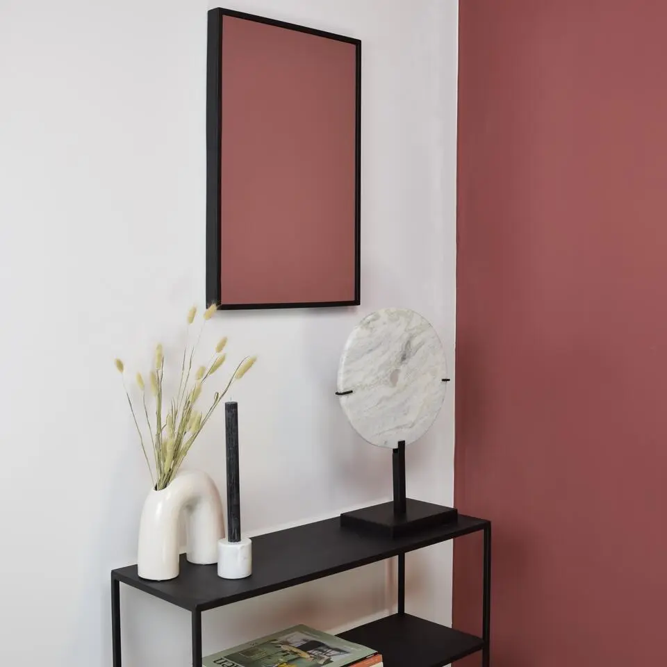 LOFT42 Industry Rectangle Spiegel - Metaal - Mat Zwart - 60x40x4