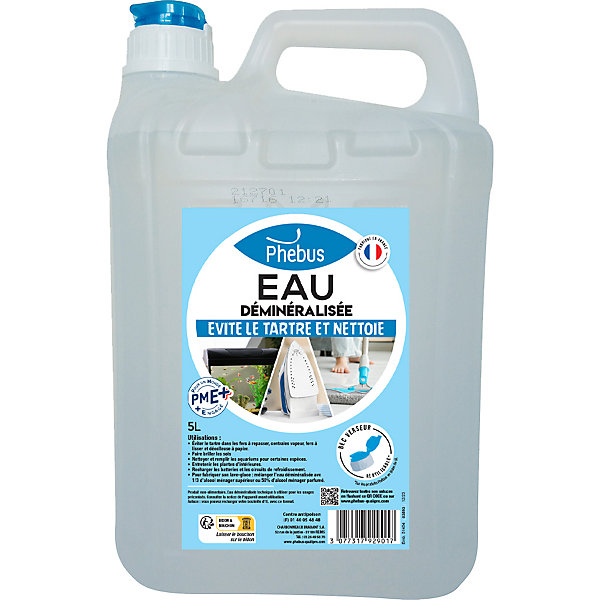 Eau déminéralisée anti-tartre Phébus 5L