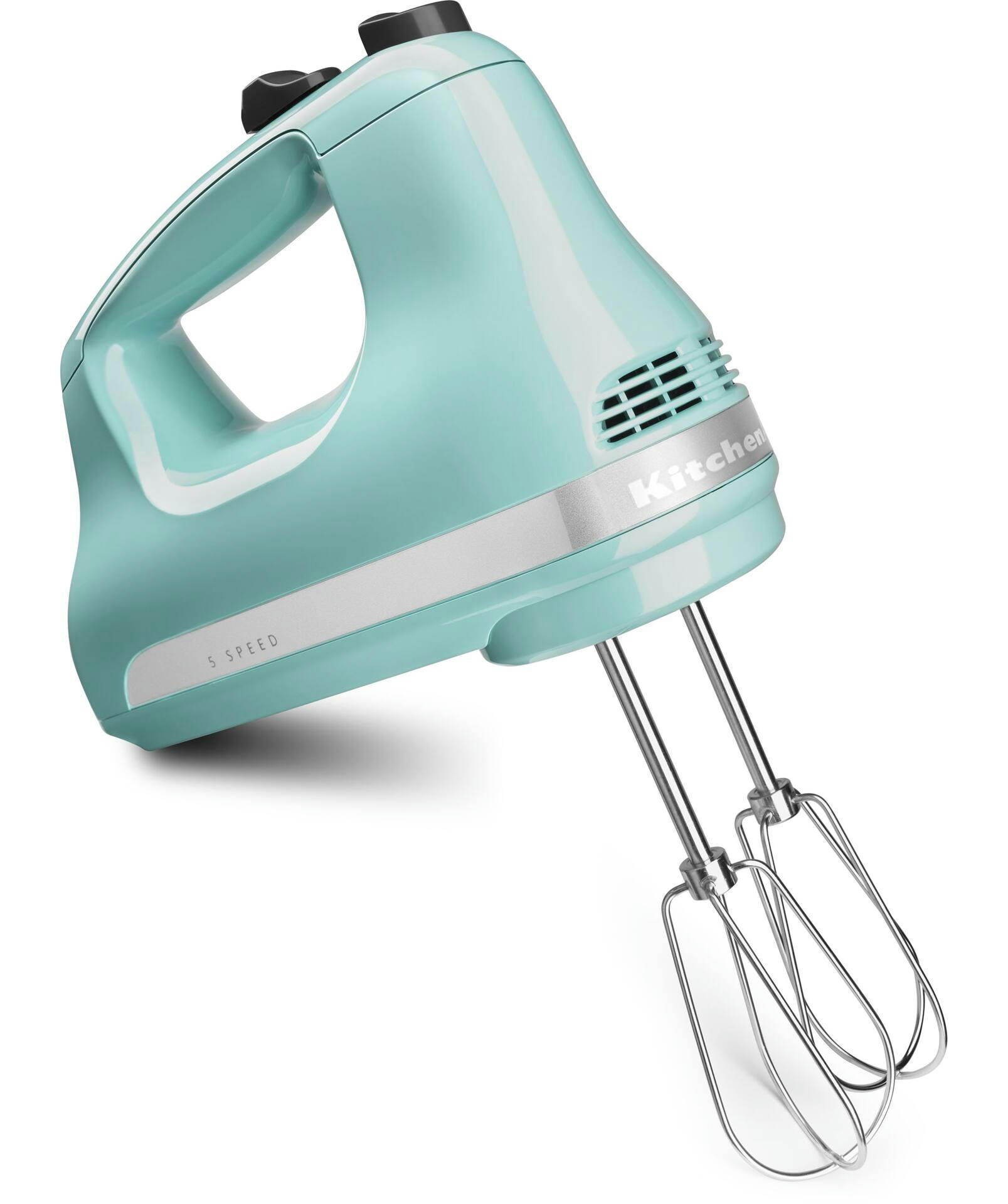 KitchenAid® Ultra Power™ 5-Speeds Hand Mixer w/ Turbo Beater Aqua Sky