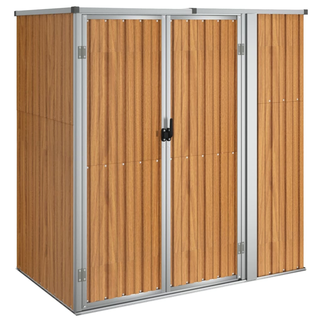 Szopa Brąz 161 x 89 x 161 cm Stal vidaXL