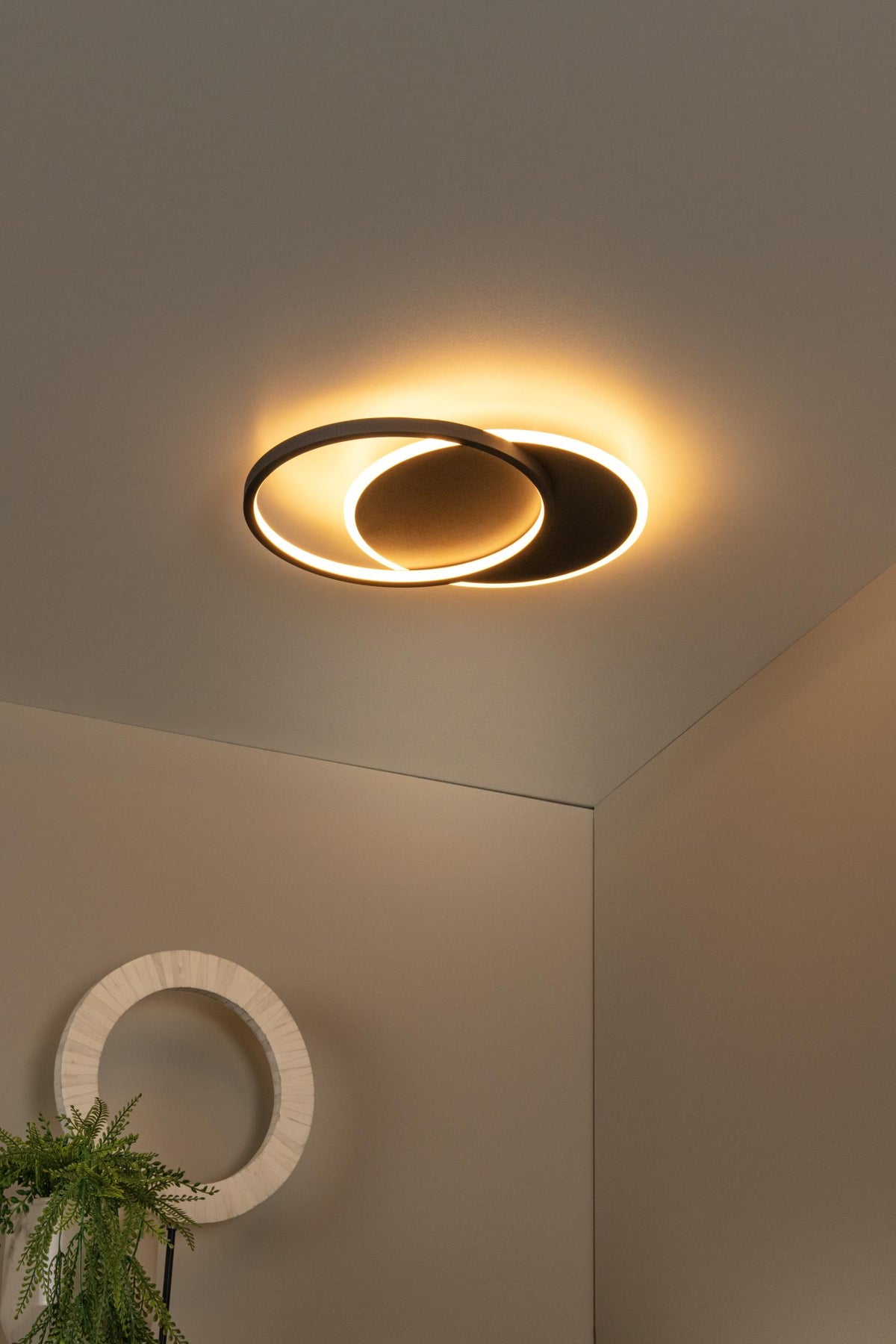 Lucide plafonnière AXELLE - Geïntegreerde LED - Zwart