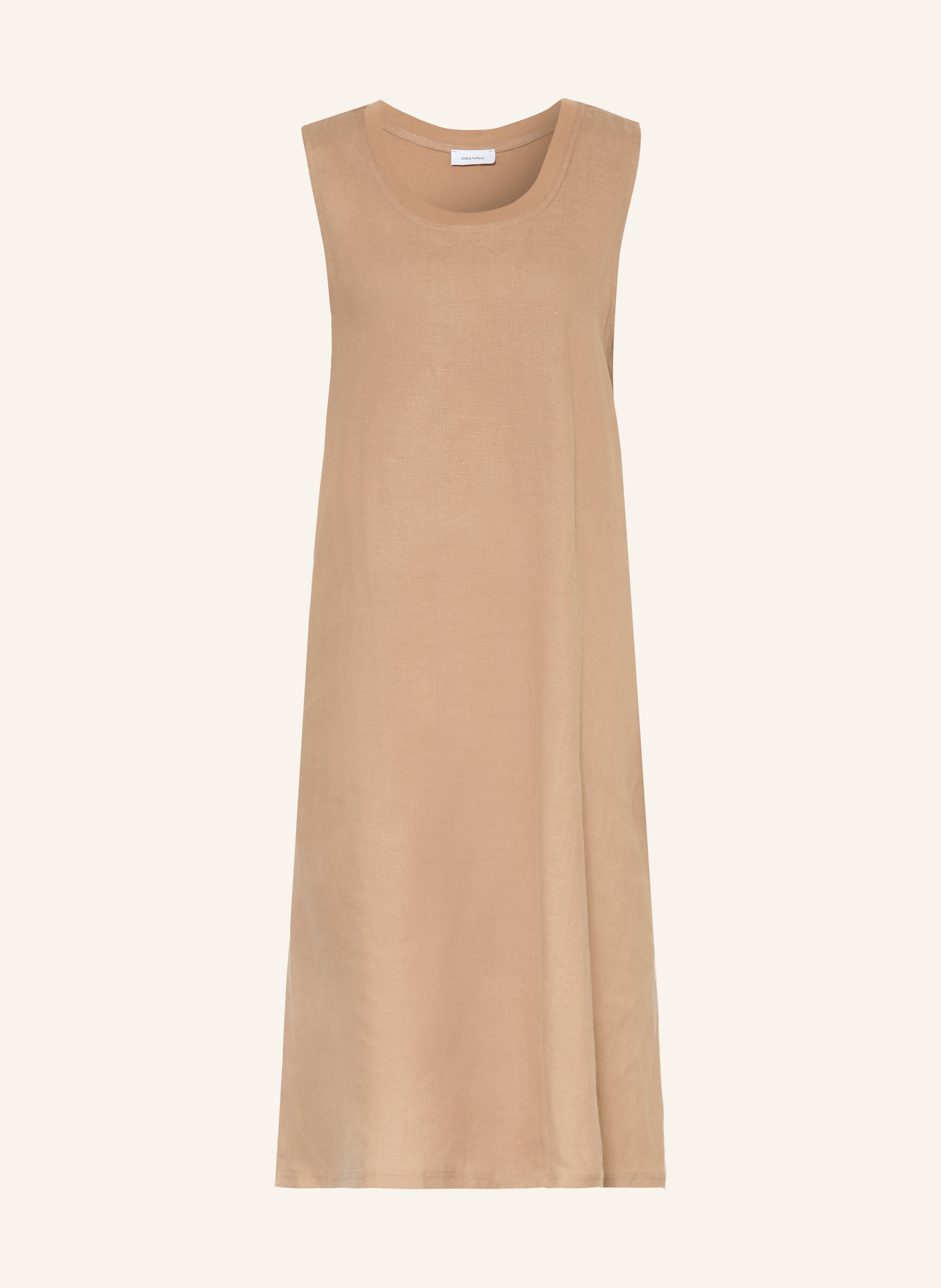 darling harbour Kleid im Materialmix mit Leinen