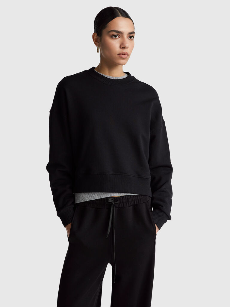 100% cotton sweatshirt with logo print