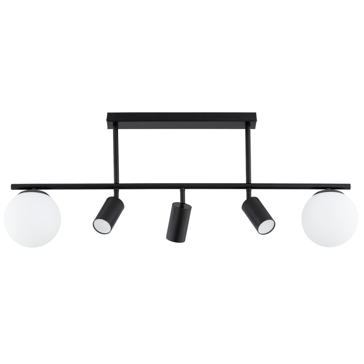 Reflektor sufitowy czarno-biały ESKA 5xE14x15W wym:38x15x95cm Alfa