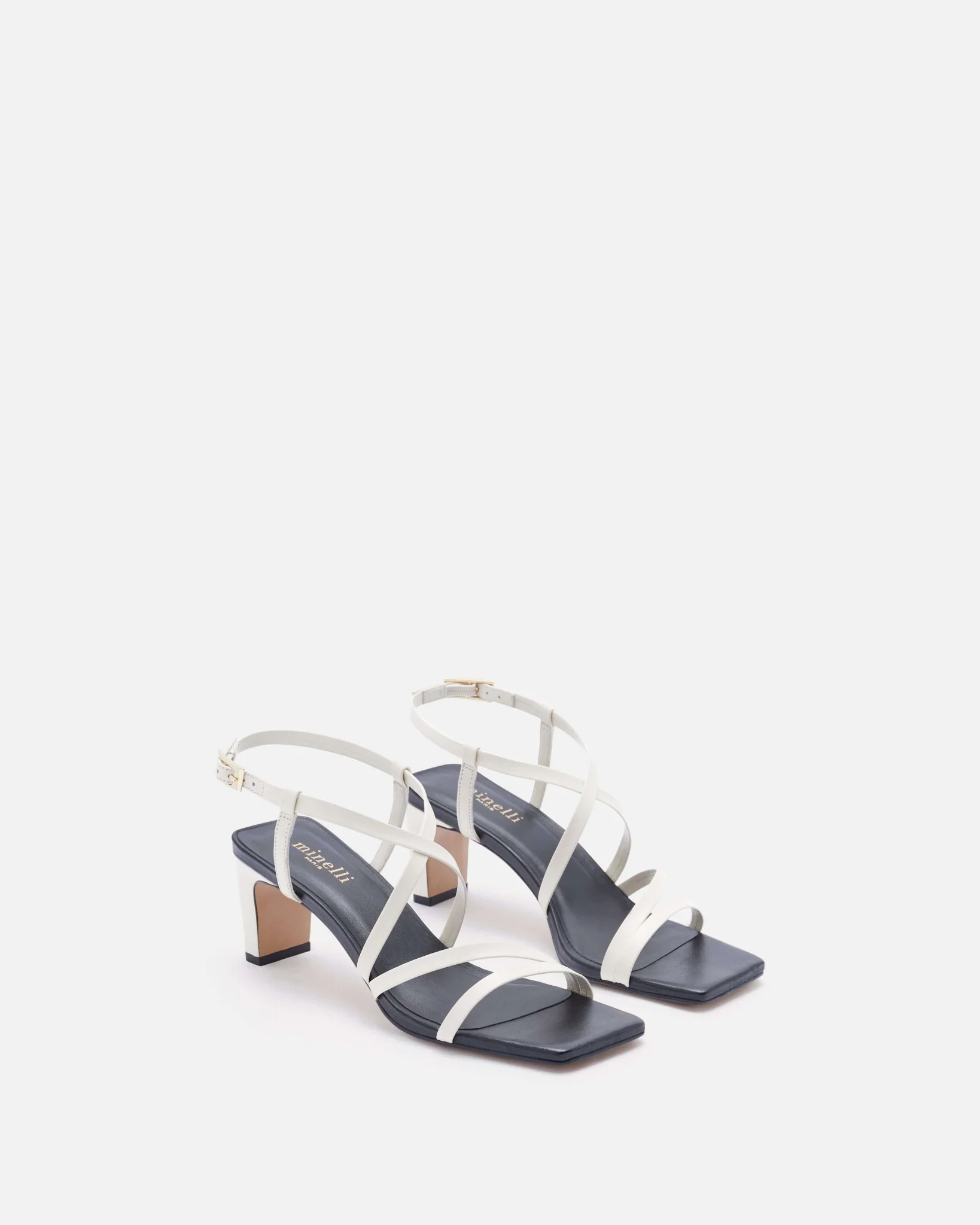 SANDALES KEIKO CRÈME NOIR