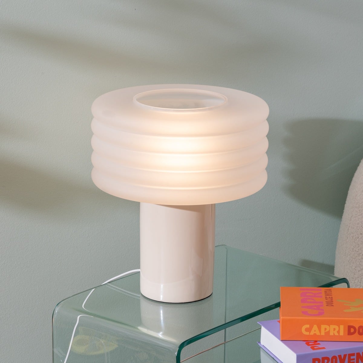 Lampa ASTI beżowa 32x36 cm