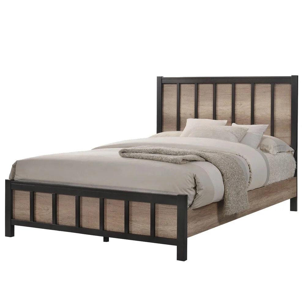 Edgewater Industrial Weathered Oak 4-piece Bedroom Set