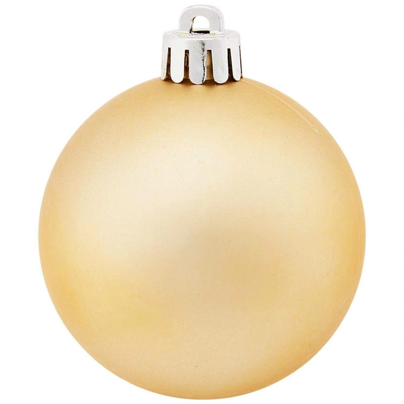 Weihnachtskugel, Ø: 6 cm, goldfarben, 12 Stück