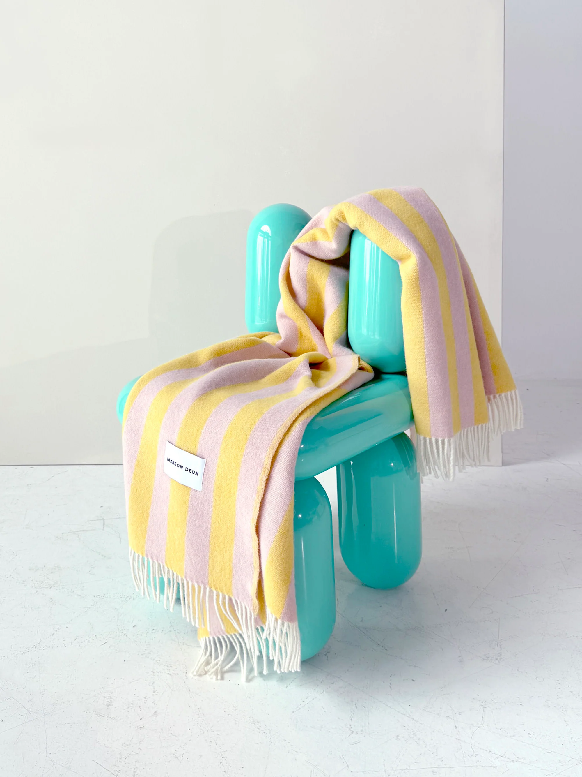 Gestreifte Wolldecke Candy Wrap