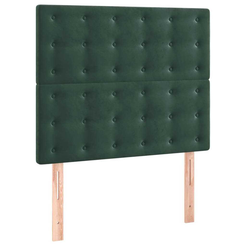 Wezgłowie Zielony 80 cm Aksamit Wysoki vidaXL