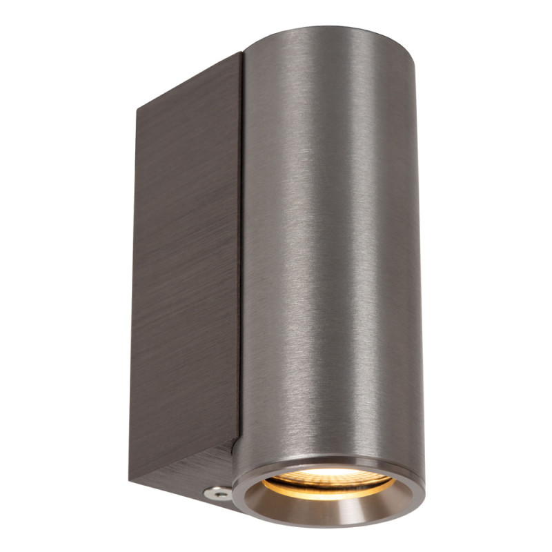 Applique extérieure Dupla fer gris GU10 3,8 W LUCIDE
