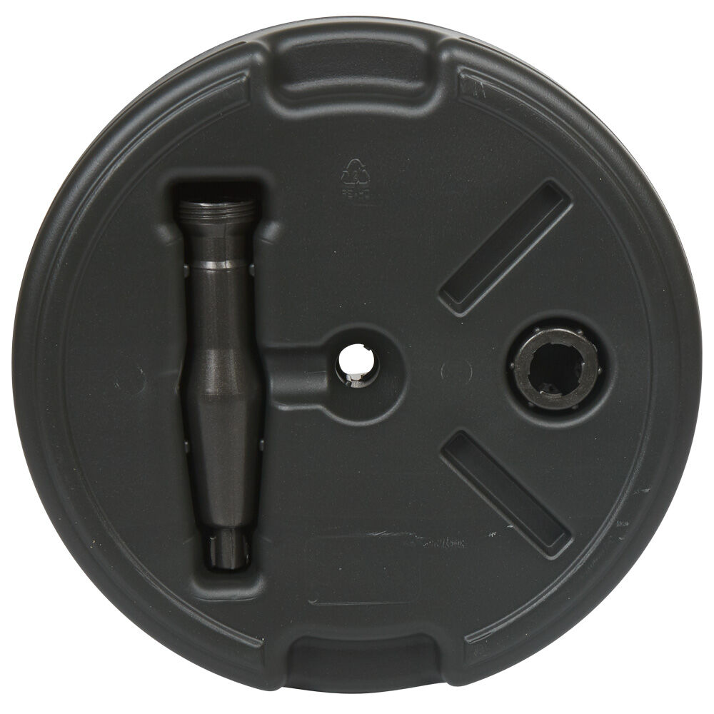 Pied de parasol rond à remplir 20L noir