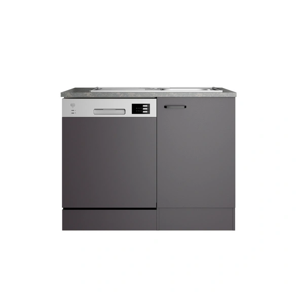 Spülenunterschrank »OPTImulti MUKI SAPLT11-1  «, BxTxH: 110 x 60 x 88 cm, Anthrazit Matt (Kiel420)