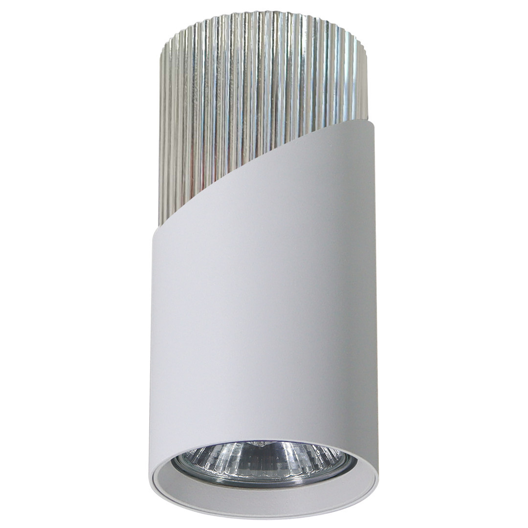 Spot okrągły biały chromowany Neo 1xGU10x8W wym:11x5,5x5,5cm IP20 Milagro