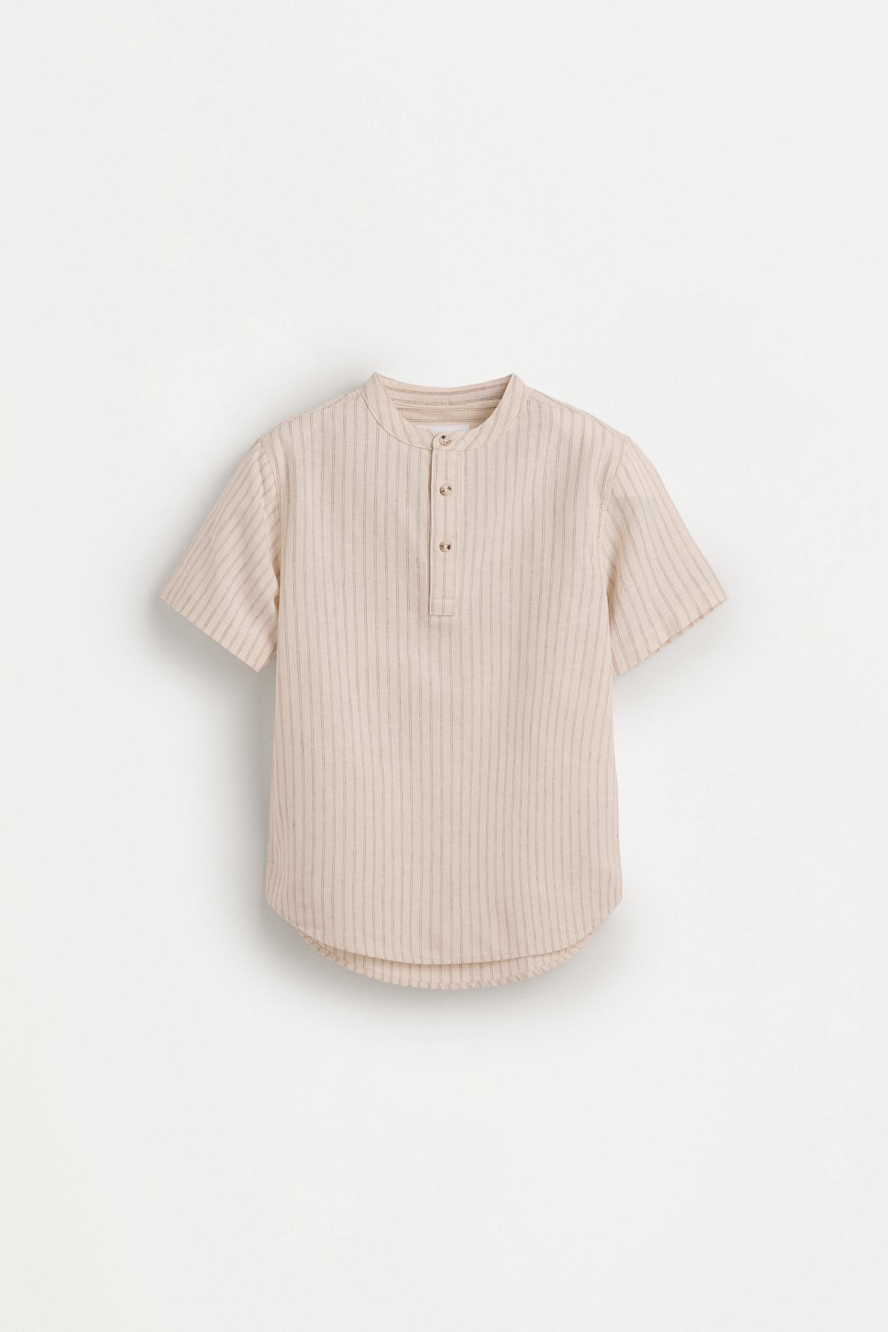 Camisa mao rayas lino - algodón
