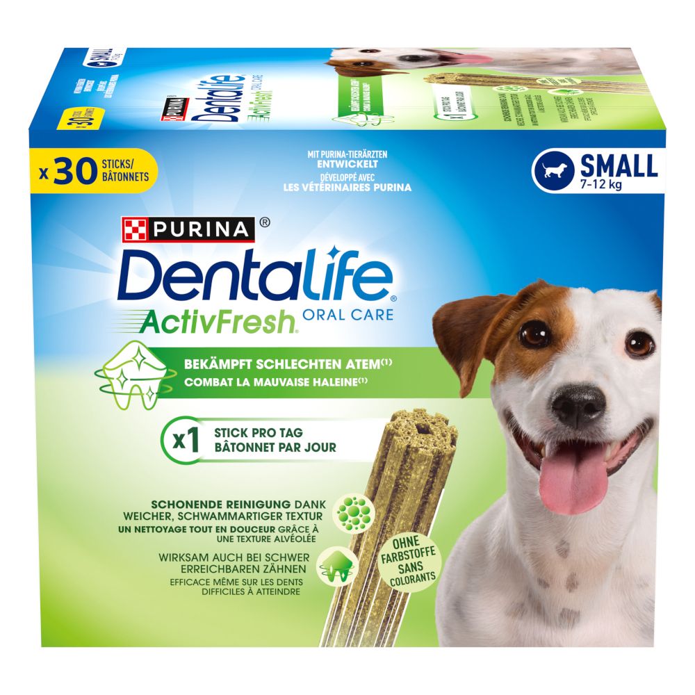 PURINA Dentalife Active Fresh Daily Dental Care Snacks for Small Breed Dogs