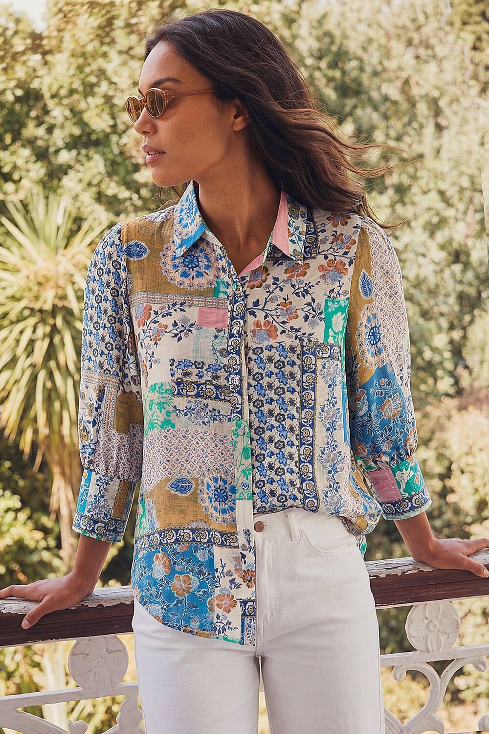 Roman Patchwork Printed Shirt