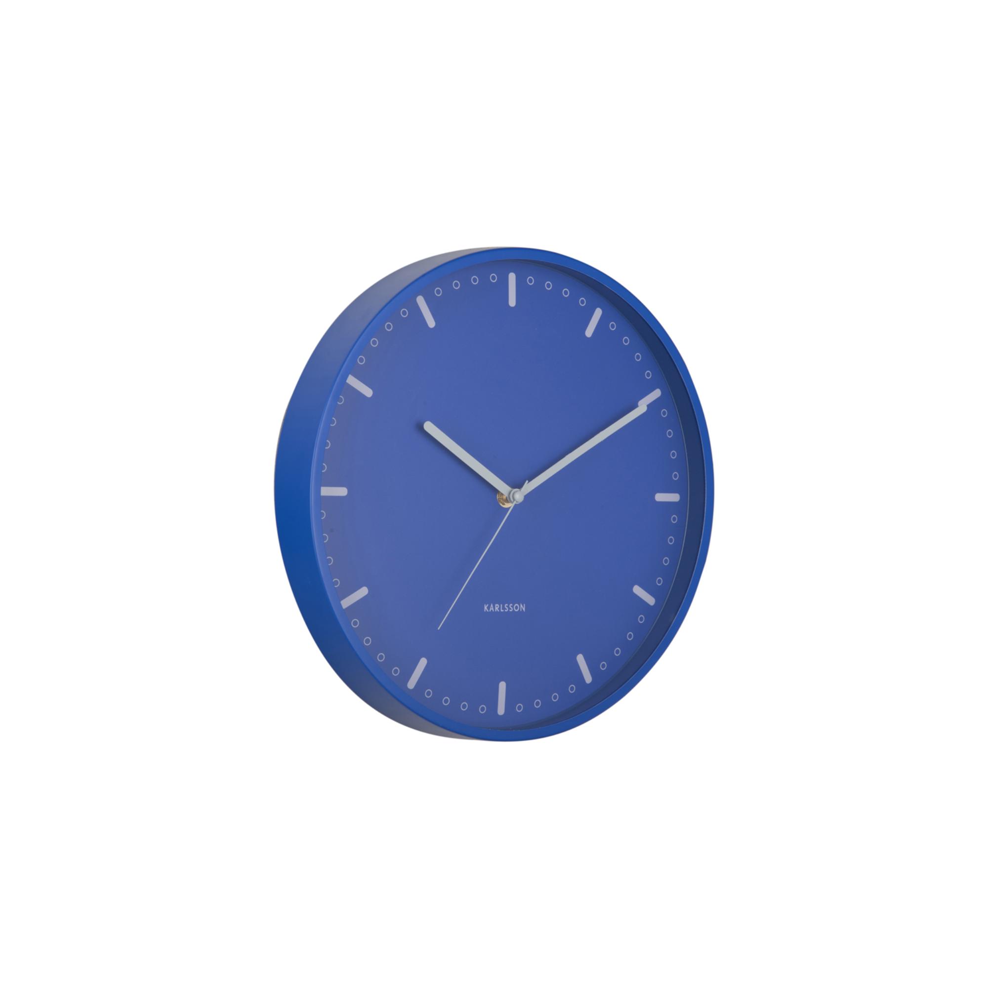 Karlsson wandklok Cool Retro - blauw - Ø30cm