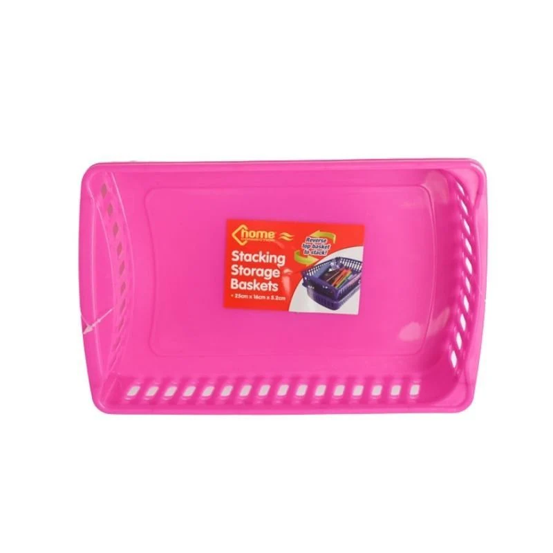 Stacking Storage Baskets 2 Pk