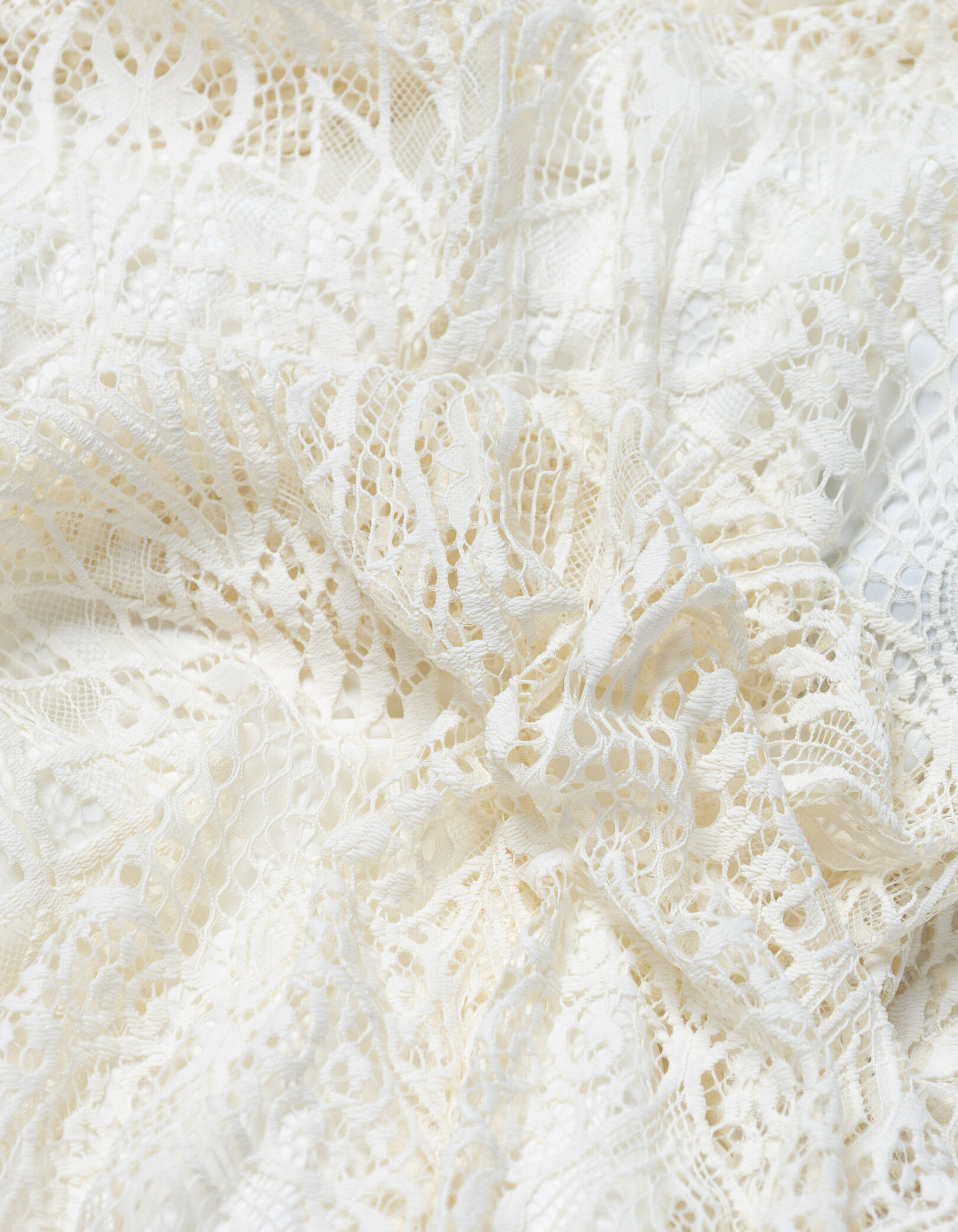 Robe longue blanche dentelle Femme