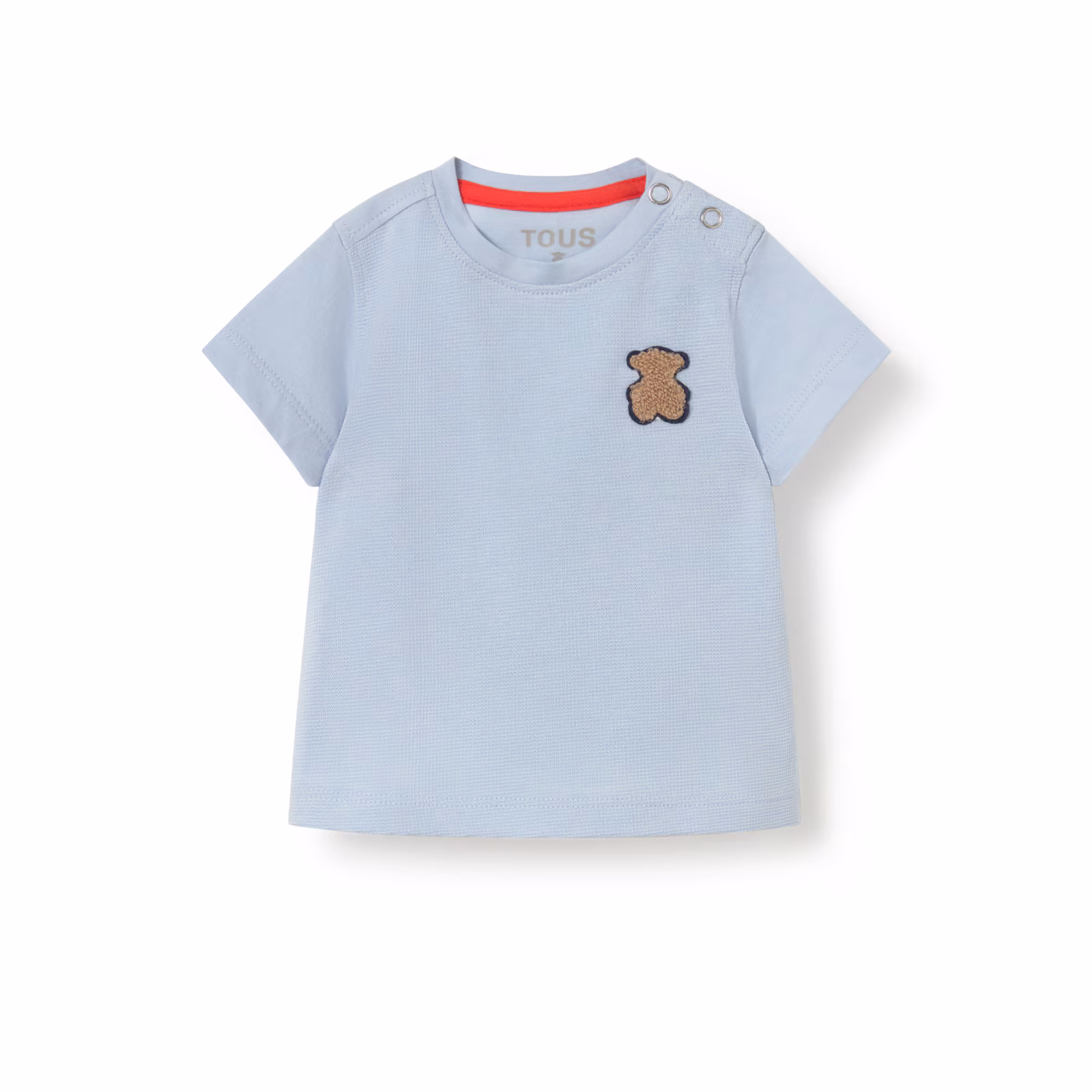 Camiseta teñida Casual celeste