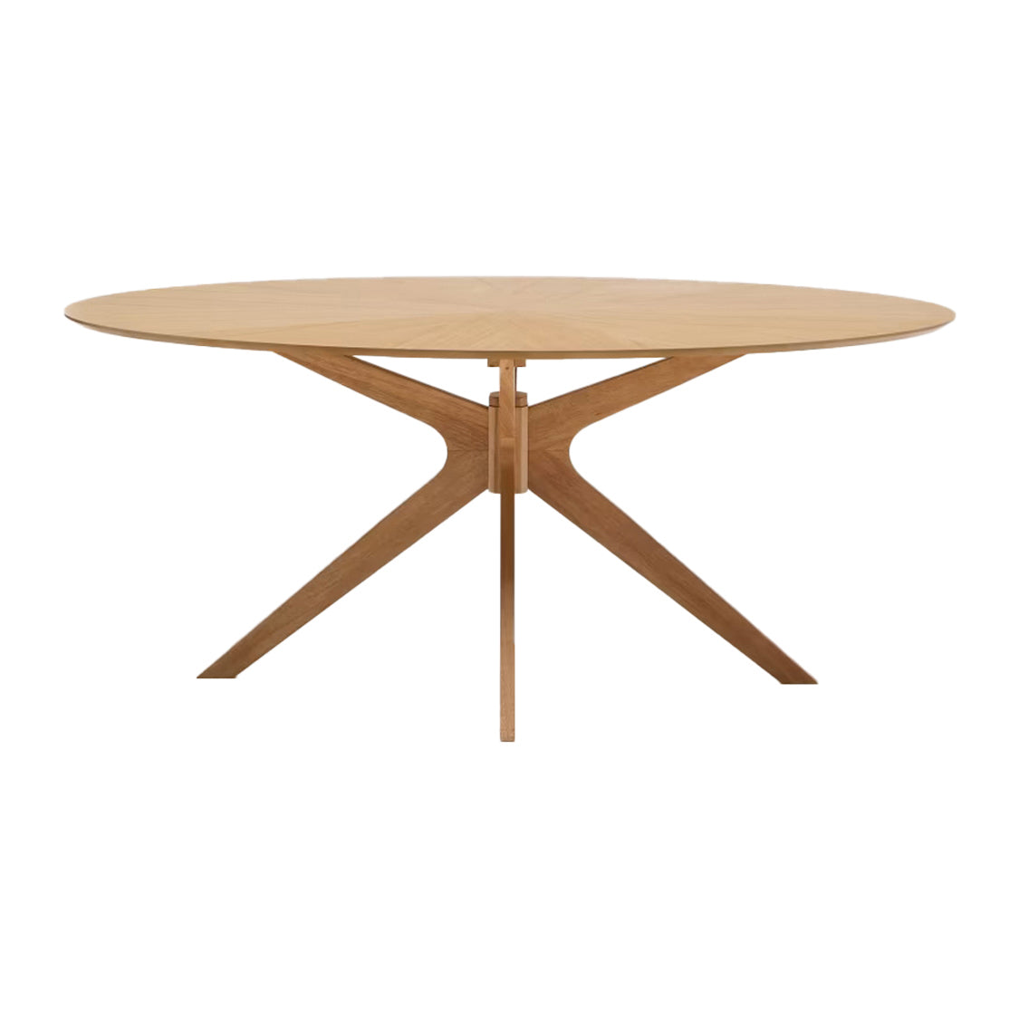 Kave Home Naanim Eettafel 180 x 110 cm - Eiken