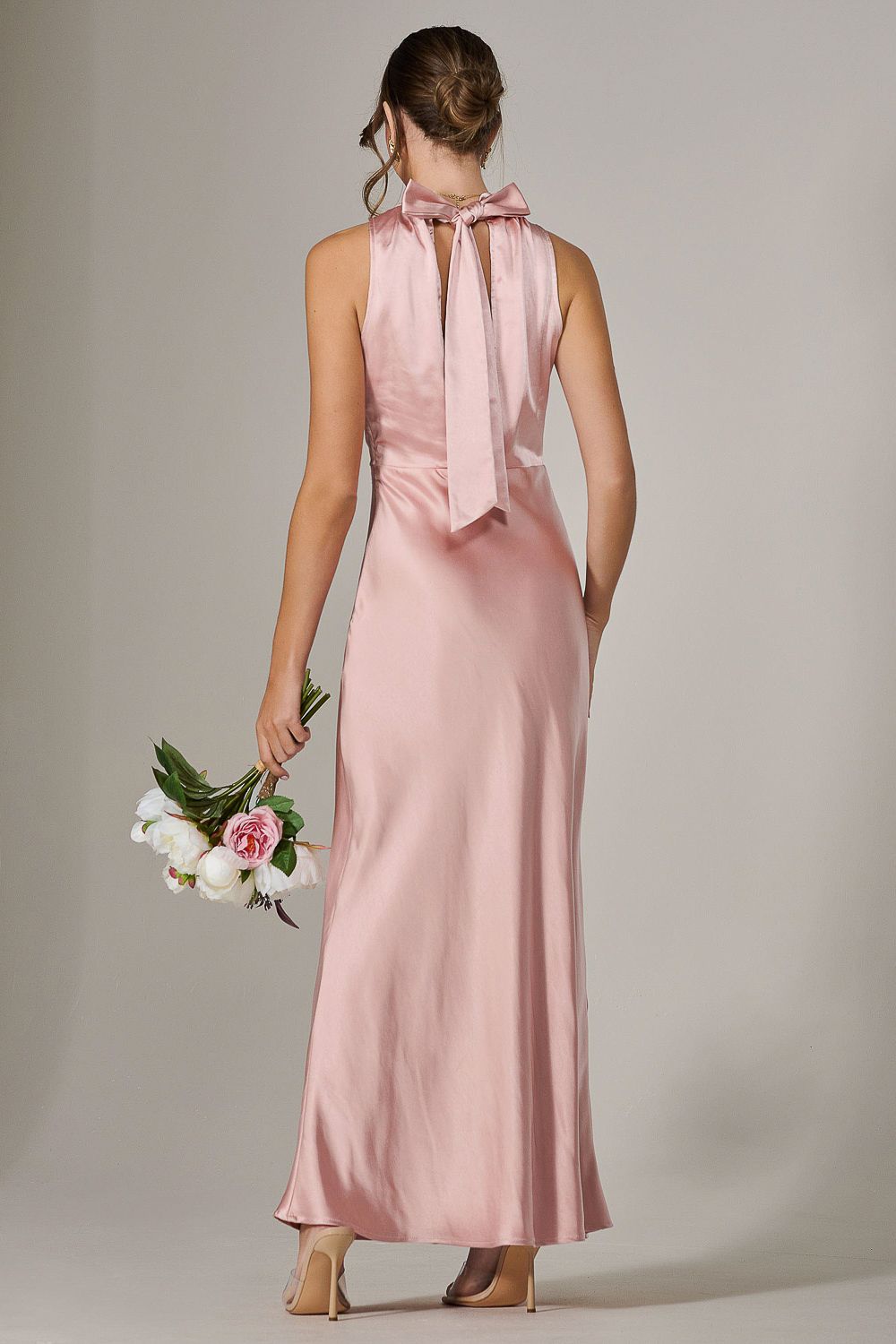 Jolie Moi Halter Neck Maxi Dress