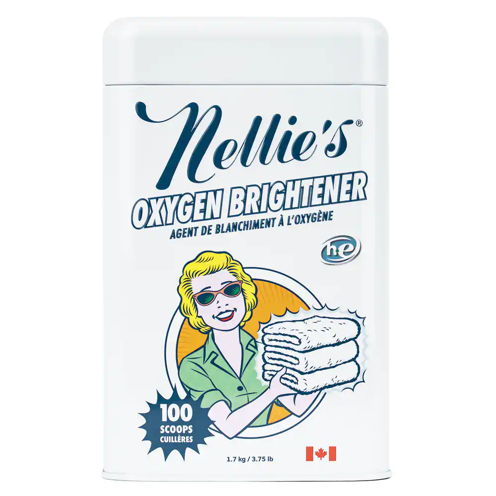 Nellie's All-Natural Oxygen Laundry Brightener Powder, 100-Load, 1.7-kg