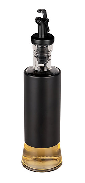 Distributeur d'huile et de vinaigre Boga noir et transparent