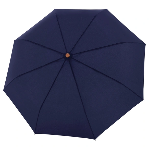 Regenschirm, Ø 53 cm, Holzgriff, blau