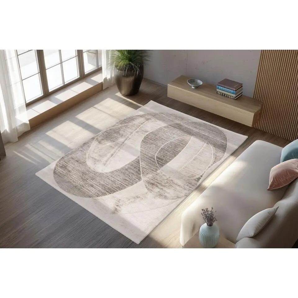 Batucci Vloerkleed Lalee - Laagpolig - Ringen design 120x170 cm