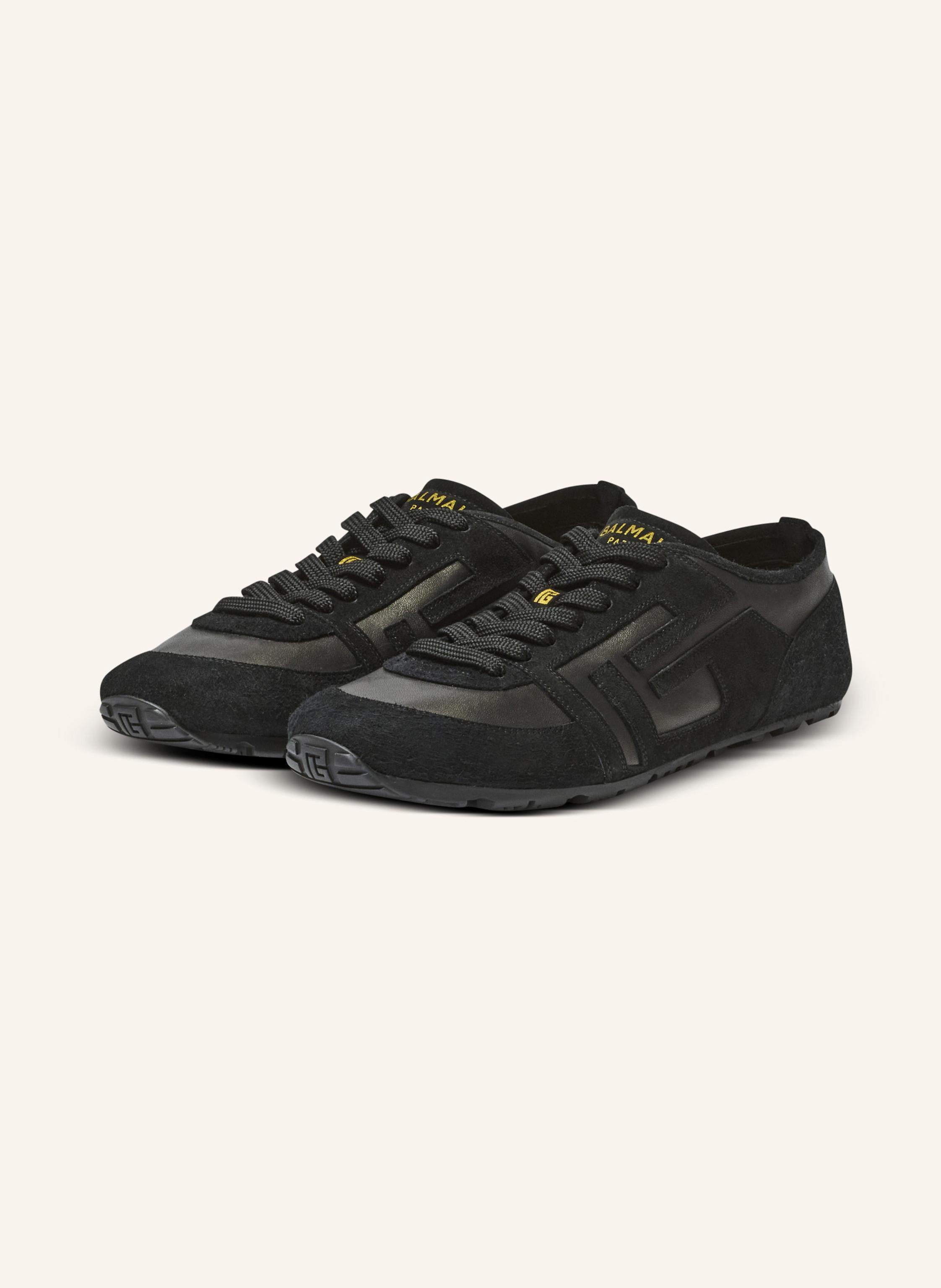 BALMAIN Sneakers Racer 45 aus Wildleder und Lammleder