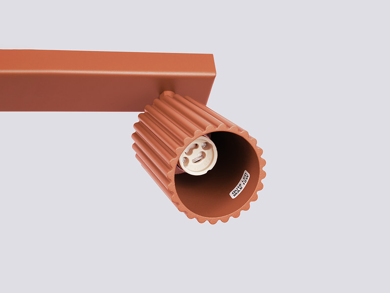 Spot Karbon 6-punktowy aluminiowy 117 cm czerwony