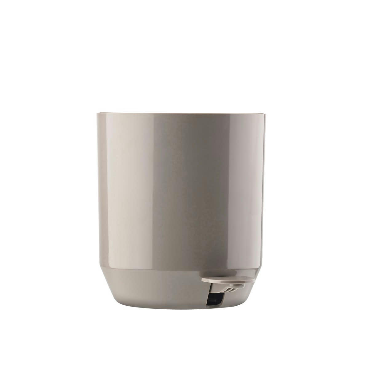 SUII - Poubelle à pédale en plastique taupe