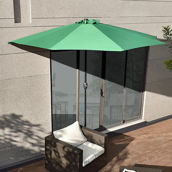Demi-parasol Vert 300cm x 150cm x 230cm casa.pro