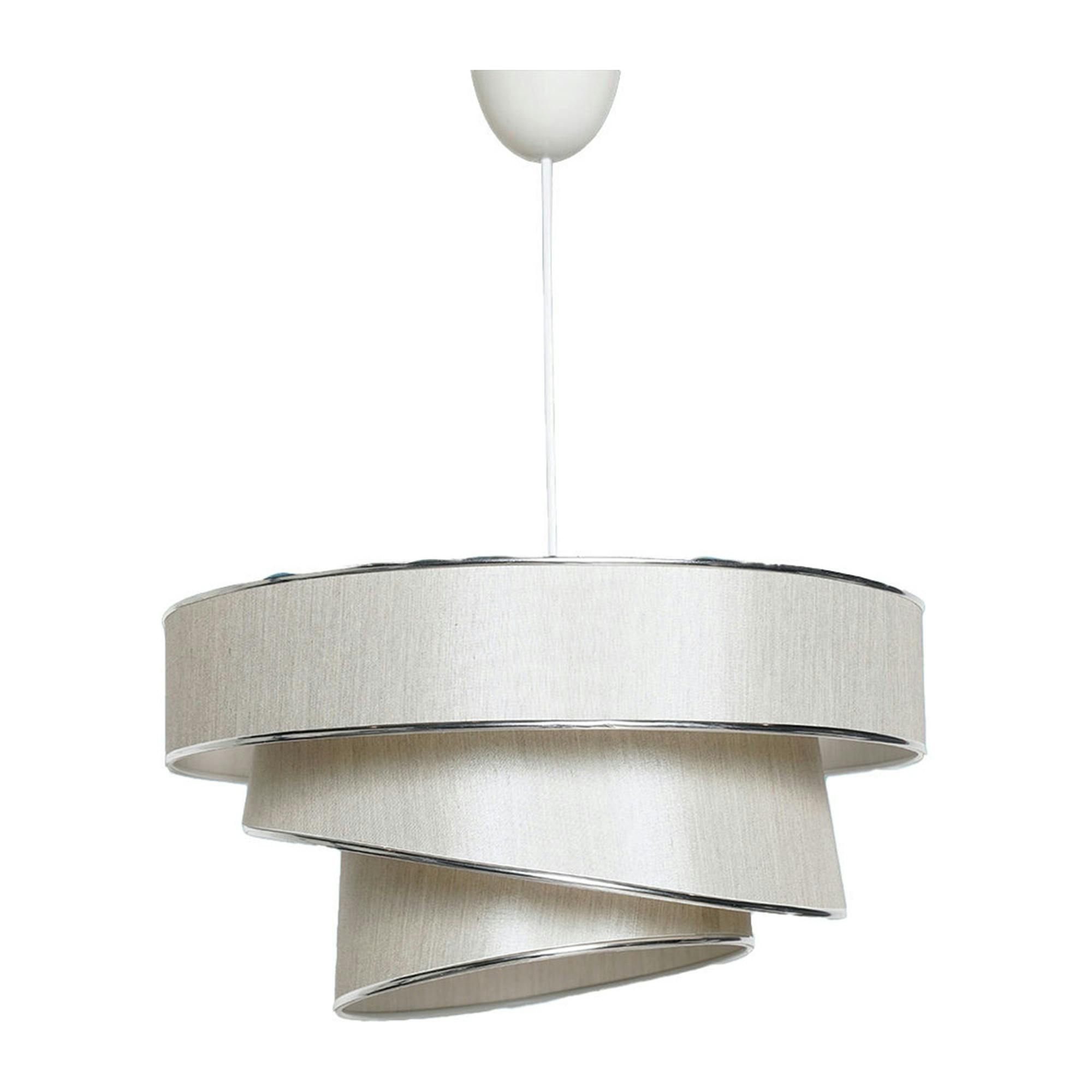 Suspension moderne beige - abat-jour triple ZURICH