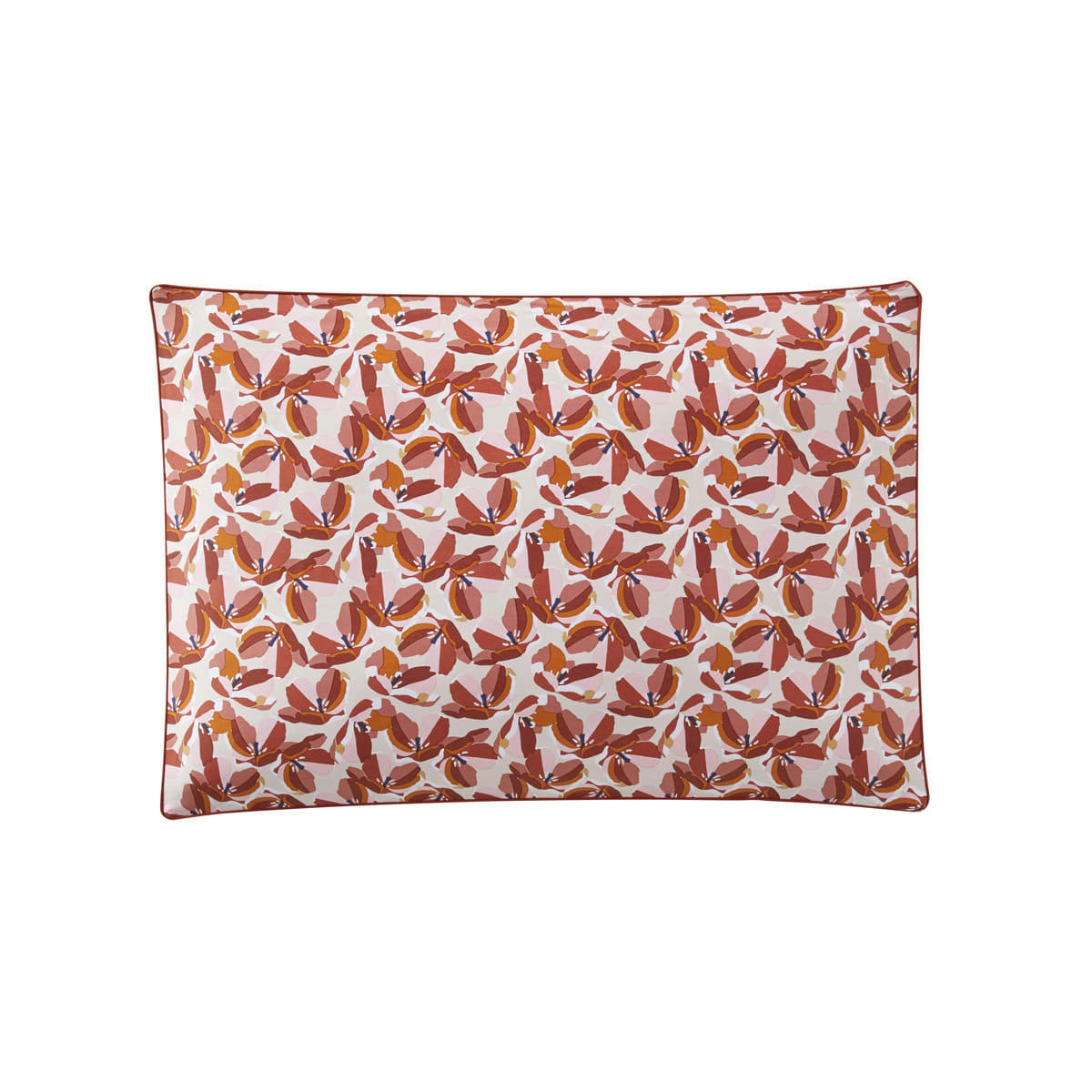 ALLEGORIA - Taie d'oreiller en percale de coton rouge 50x75