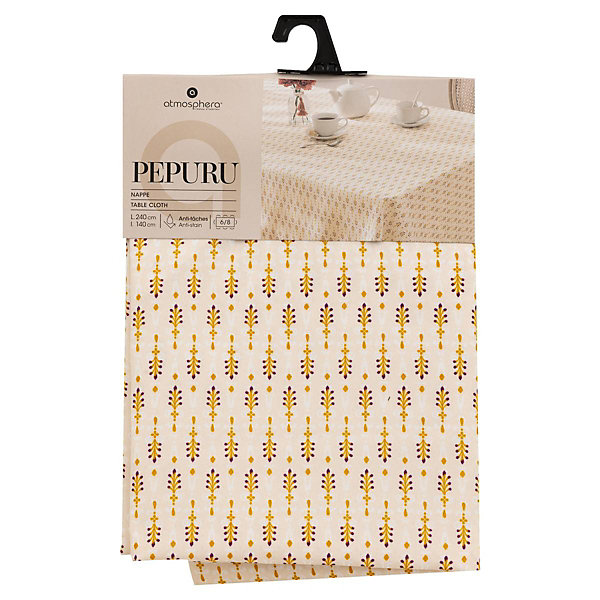 Nappe anti-tache Pepuru beige 140x240cm - Atmosphera