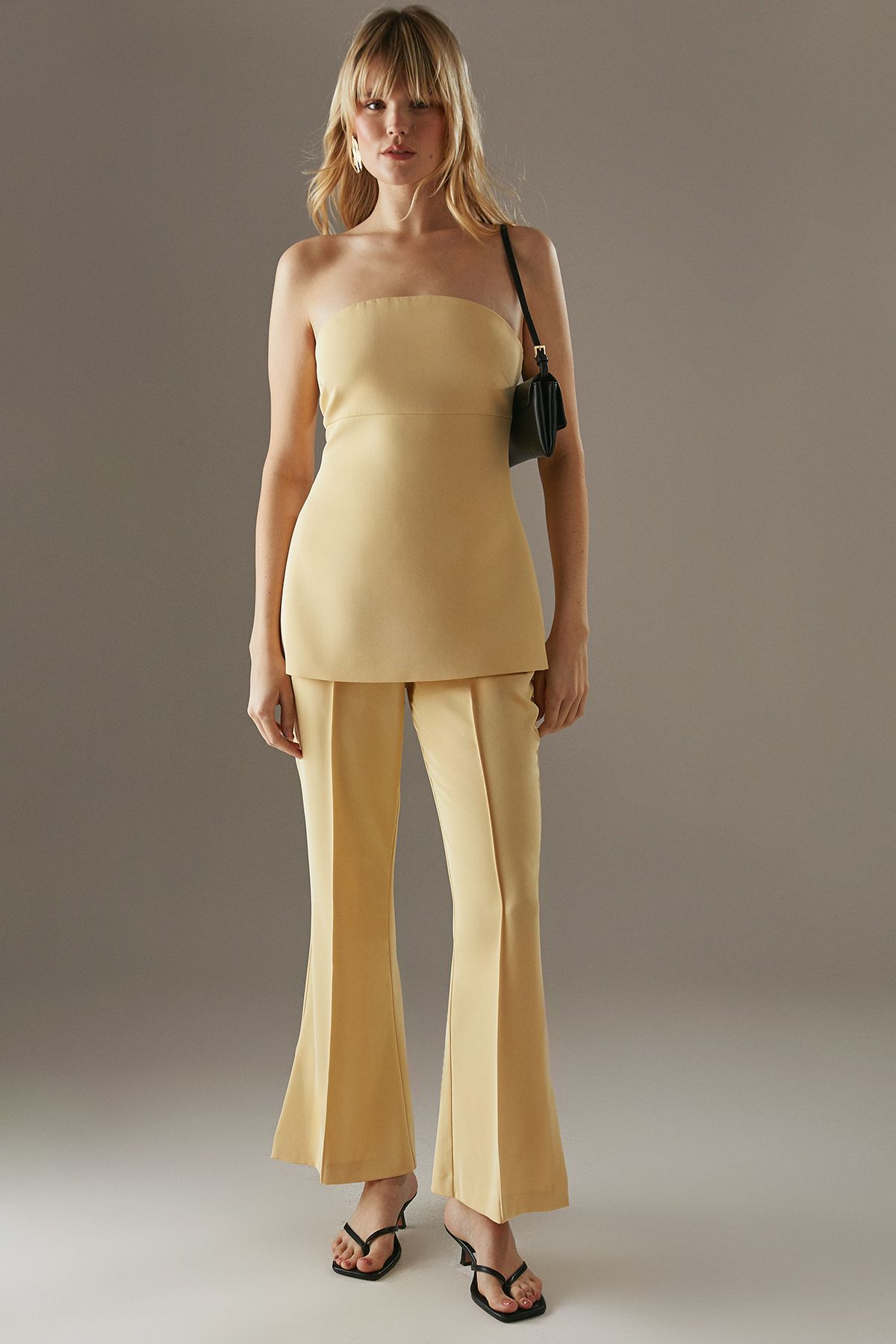Warehouse Tailored Longline Bandeau Top