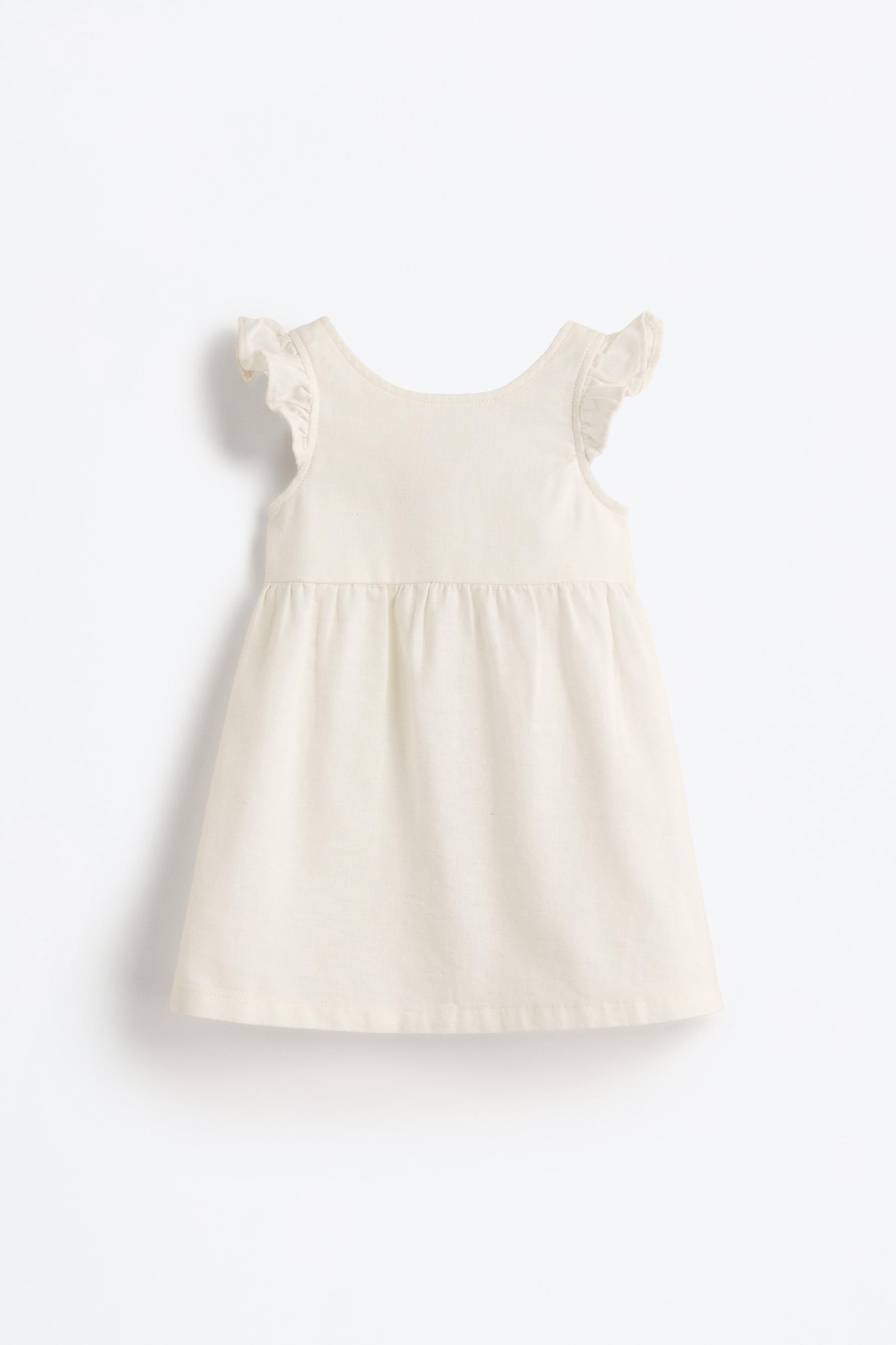 Vestido lino - algodón botones