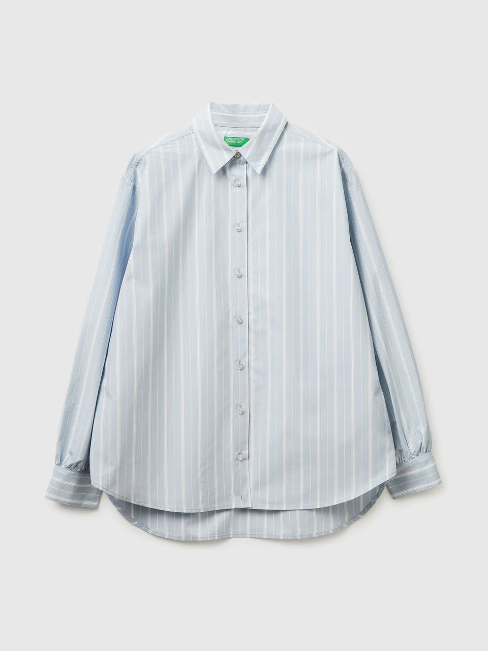 Striped shirt with side band